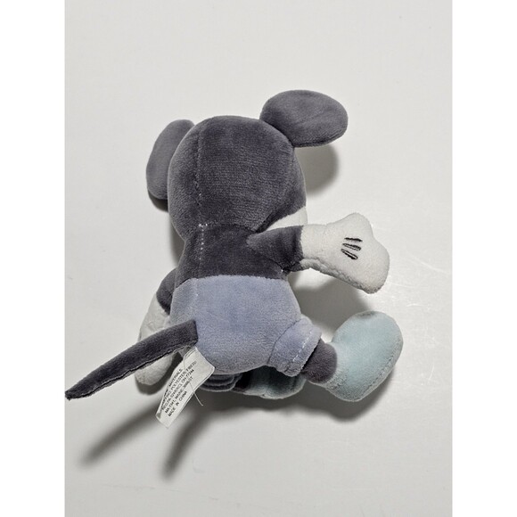 Mickey Mouse Plush 5" Small Blue Black & White Stuffed Animal Mouse Toy Rare - Picture 7 of 8